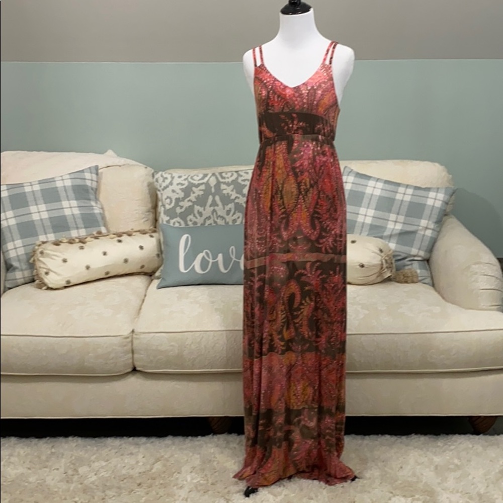 Kenar Maxi Dress with Tie Back